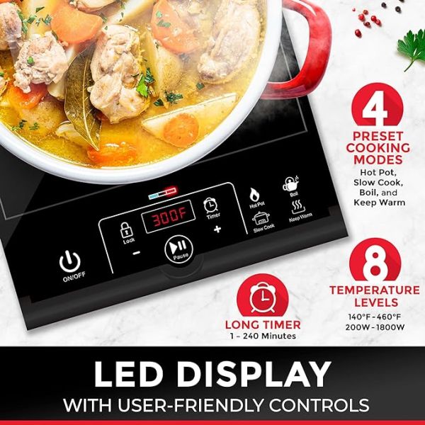 Mueller RapidTherm Portable Induction Cooktop